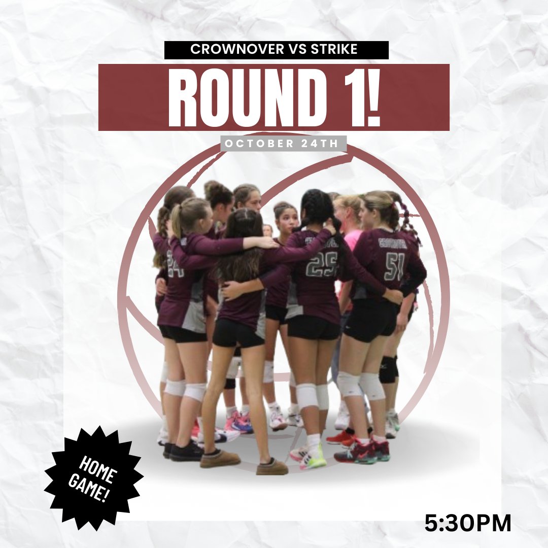 ROUND 1 of the District Tournament is TODAY at 5:30pm! 
7th grade at Crownover 8th grade at Aubrey!!! 
LETS GOOOOO! #COWBOYSTRONG