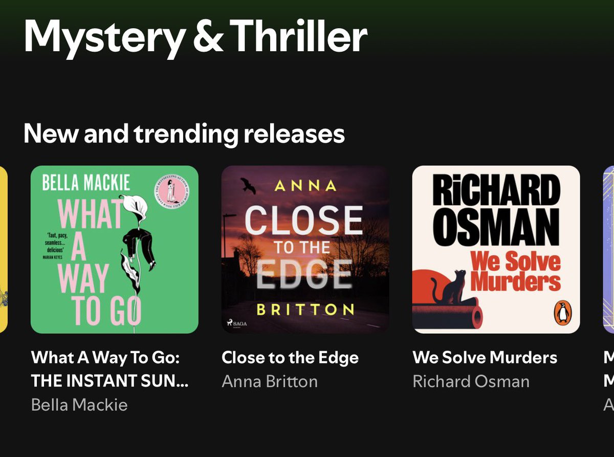 Anna Britton 🪴 (@brittonbookgeek) on Twitter photo Very lovely to see both Martin and Stern audiobooks trending about the place on <a href="/SpotifyUK/">Spotify UK & Ireland</a> 🧡 Very lovely to see both Martin and Stern audiobooks trending about the place on <a href="/SpotifyUK/">Spotify UK & Ireland</a> 🧡