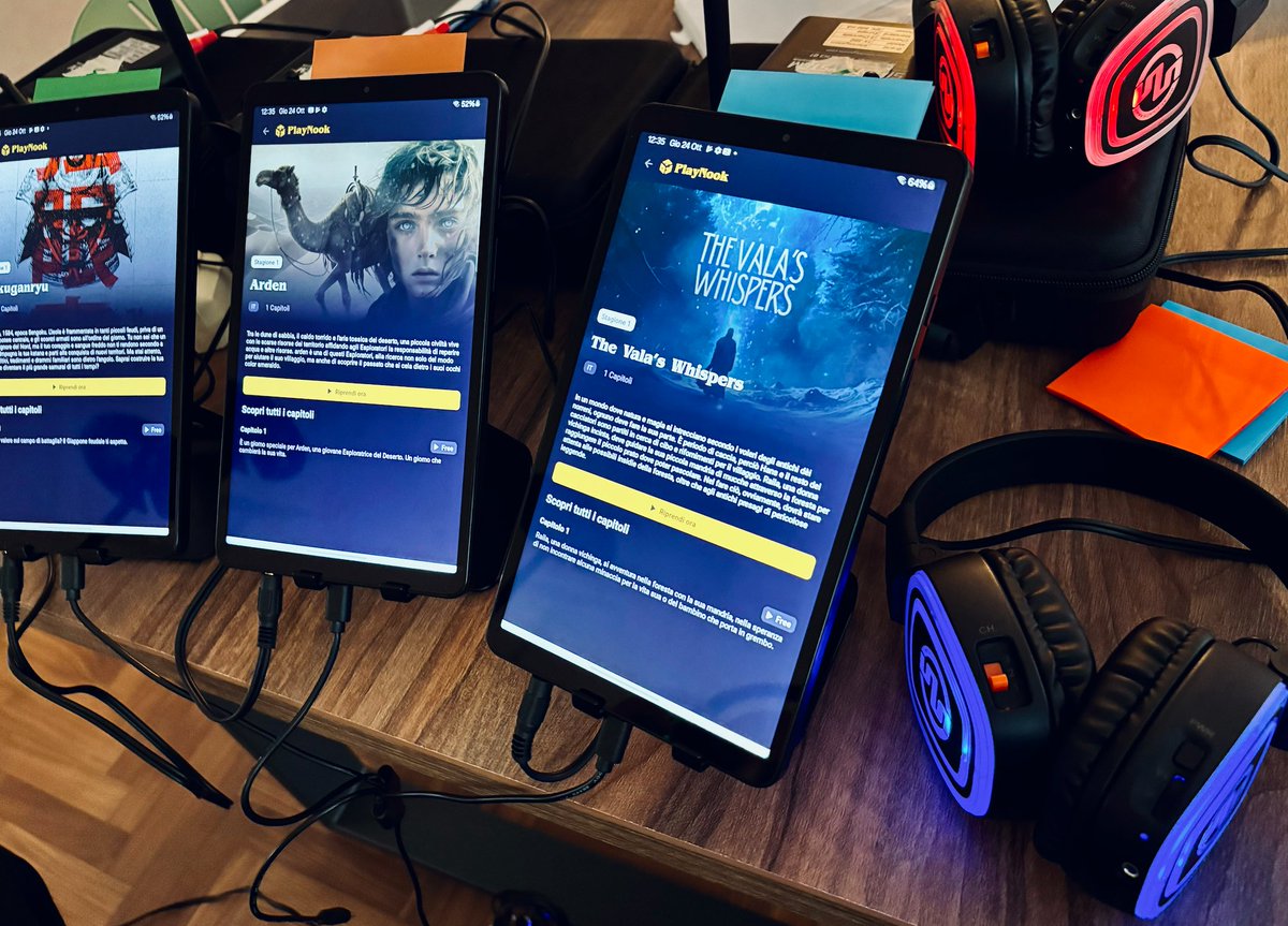 PlayNook Games (@playnook) on Twitter photo We're getting ready for <a href="/LuccaCandG/">Lucca Comics & Games</a>! Our stand will be a special immersive experience, thanks to a special partnership with <a href="/silentsystem__/">Silentsystem Audio Global</a> 🎧
#LuccaComics2024 #LuccaComics #LuccaCG24 #LuccaComicsAndGames #PlayNook #AudioGames #immersiveaudio #Audio #Sound #Immersive We're getting ready for <a href="/LuccaCandG/">Lucca Comics & Games</a>! Our stand will be a special immersive experience, thanks to a special partnership with <a href="/silentsystem__/">Silentsystem Audio Global</a> 🎧
#LuccaComics2024 #LuccaComics #LuccaCG24 #LuccaComicsAndGames #PlayNook #AudioGames #immersiveaudio #Audio #Sound #Immersive