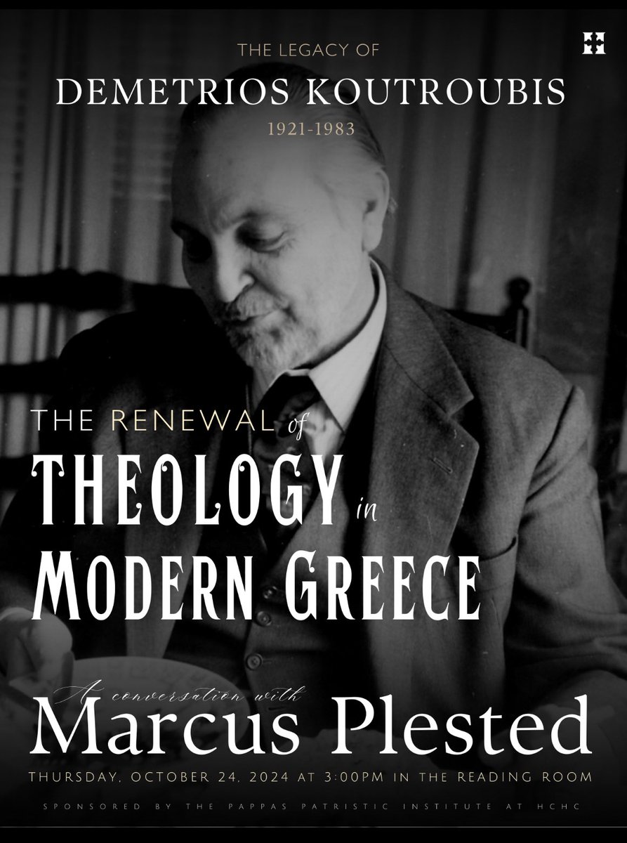A fascinating conversation this afternoon, sponsored by the Pappas Patristic Institute at Holy Cross Greek Orthodox School of Theology! Marcus Plested is a prof in our Department! <a href="/MUArts_Sciences/">MUArtsandSciences</a> <a href="/PappasPatristic/">The Pappas Patristic Institute</a>