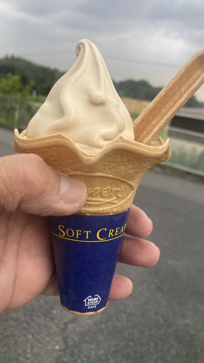 tabibito_in_ph's tweet photo. ミニストップで和栗ソフト食べて来ました。
高いけど、和栗味うまかった。 https://t.co/n0XMXI0FL9