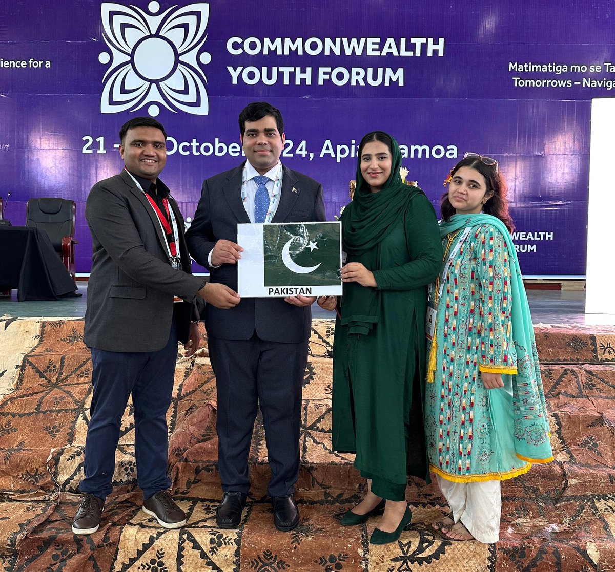 On the second day of the Commonwealth Youth Forum, the youth delegation from Pakistan actively engaged in various plenaries and breakout sessions.

 #PMYP #PMShehbazForYouth #PMsYouthProgram #RanaMashhoodPMYP #CHOGM2024