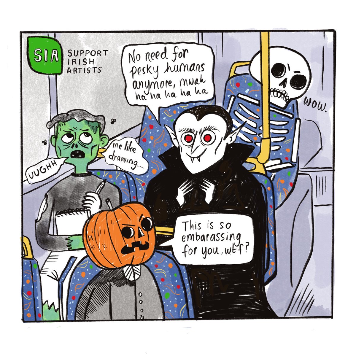 It'd be really great if an Irish government body would spend a little bit of money to hire one of the many talented artists working in Ireland and not use a technology that scrapes data from existing artwork!?
#createdwithhumanintelligence #aiartisstealing