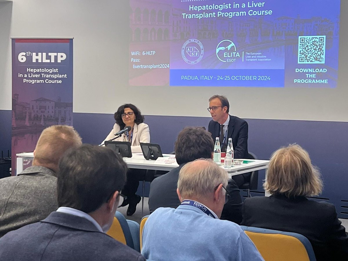 ESOTtransplant (@esottransplant) on Twitter photo The 6th edition of the #HLTPcourse has officially kicked off this afternoon in Padova๐ฎ๐น !The course, designed in collaboration with <a href="/AisfFegato/">AISF - Associazione Italiana Studio Fegato</a> & #ESOT_ELITA #PoweredByESOT is set to deliver an enriching learning experience.
Todayโs programme focuses on Complications of The 6th edition of the #HLTPcourse has officially kicked off this afternoon in Padova๐ฎ๐น !The course, designed in collaboration with <a href="/AisfFegato/">AISF - Associazione Italiana Studio Fegato</a> & #ESOT_ELITA #PoweredByESOT is set to deliver an enriching learning experience.
Todayโs programme focuses on Complications of