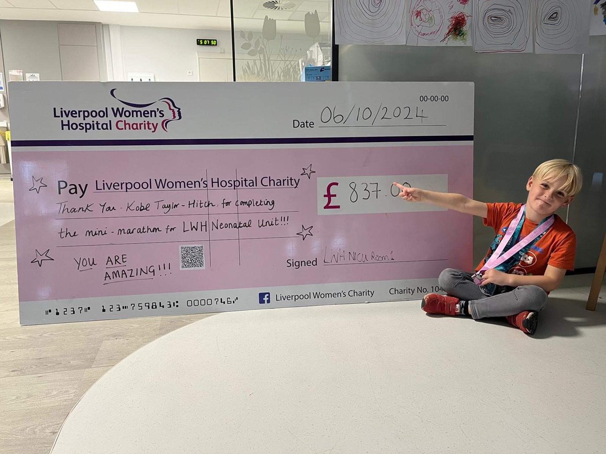 LWHCharity's tweet photo. #thankyouthursday 💜

Firstly we would like to give a massive thanks to one of our youngest and bestest fundraisers Kobe! Kobe ran the Chester mini Marathon to raise vital funds for our Neonatal Unit 

Thanks to Linacre Ukulele Club who fundraised for our honeysuckle fund https://t.co/cUUmxIqFUj