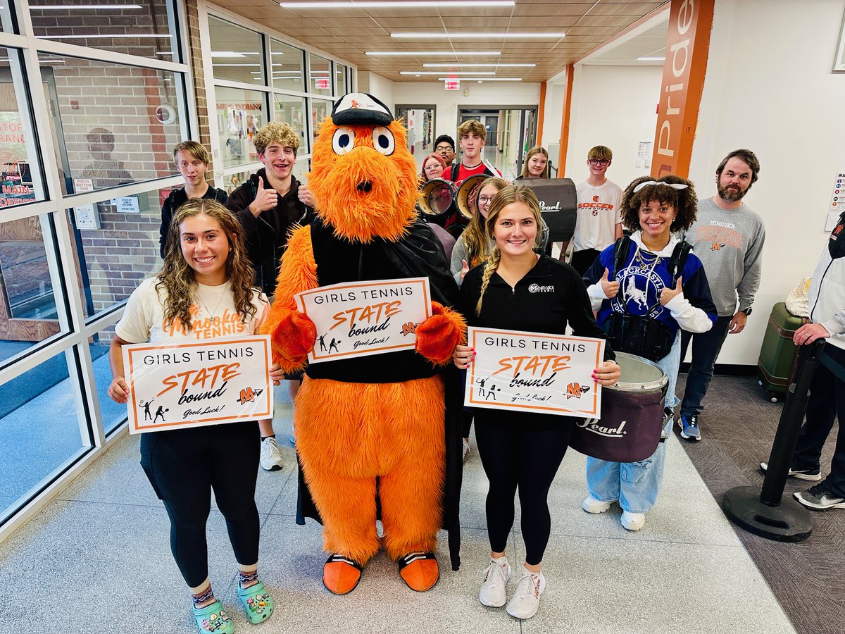 MCHSDistrict111's tweet image. We did a parade send off throughout Central Campus with the drumline for two of our girls tennis players and doubles team,  Jocelyn Morales and Ashlyn Reade. Best of luck to the as they head to the State Tournament! #mchsproud