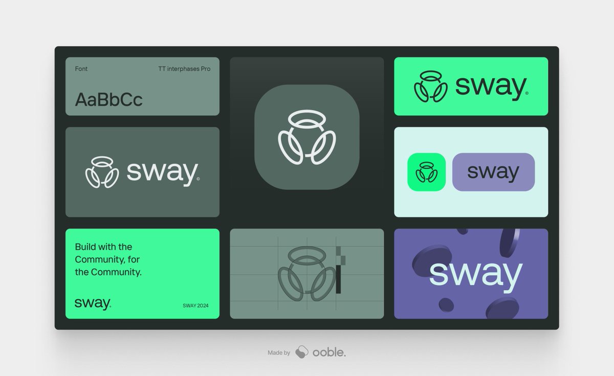 Brand identity created for Sway, a Web3 platform ✨
