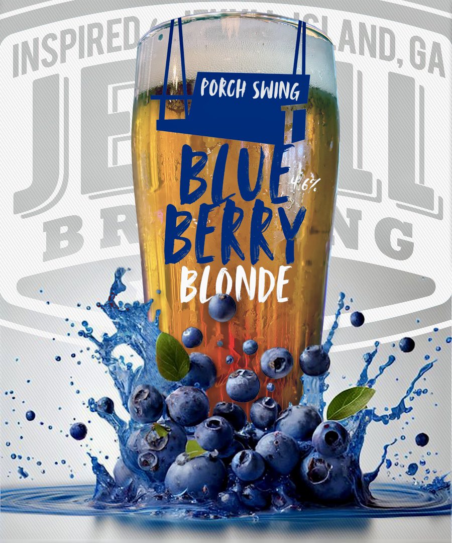 Have you tried our new Porch Swing Blueberry Blonde?

At 4.6% it’s a light, fruity blonde ale with a blueberry finish. 🍻 #cheers

#jekyllbrewing #ontapnow #beerme #newbeer #newrelease #craftbeer #blueberry #blondeale #alpharetta #gainesville #jaxbeach #woodstock #georgia