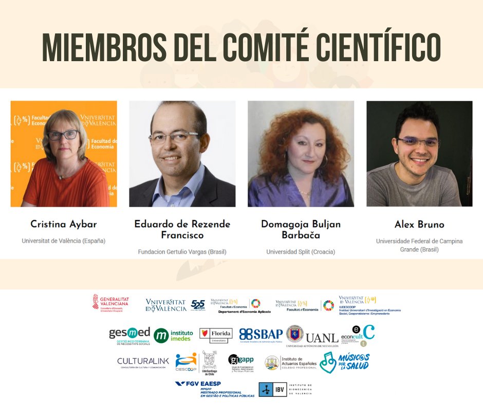 Presentamos a una parte de los y la profesionales que forman parte del Comité Científico.🔎📑

Te esperamos el 6 y 7 de noviembre en la📍Universitat de València.
Entra en nuestra web, inscríbete y ¡no te pierdas nada!▶️longevidadcongresos.com