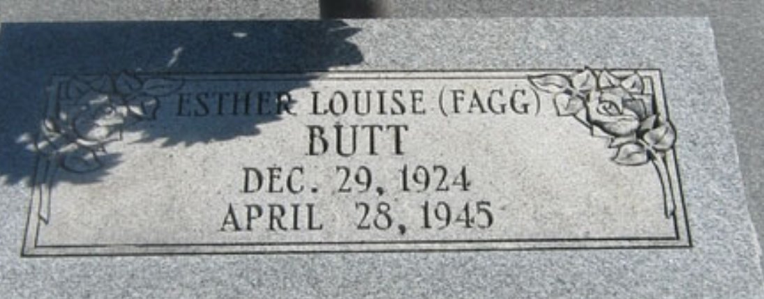 Esther Louise Fagg Butt
