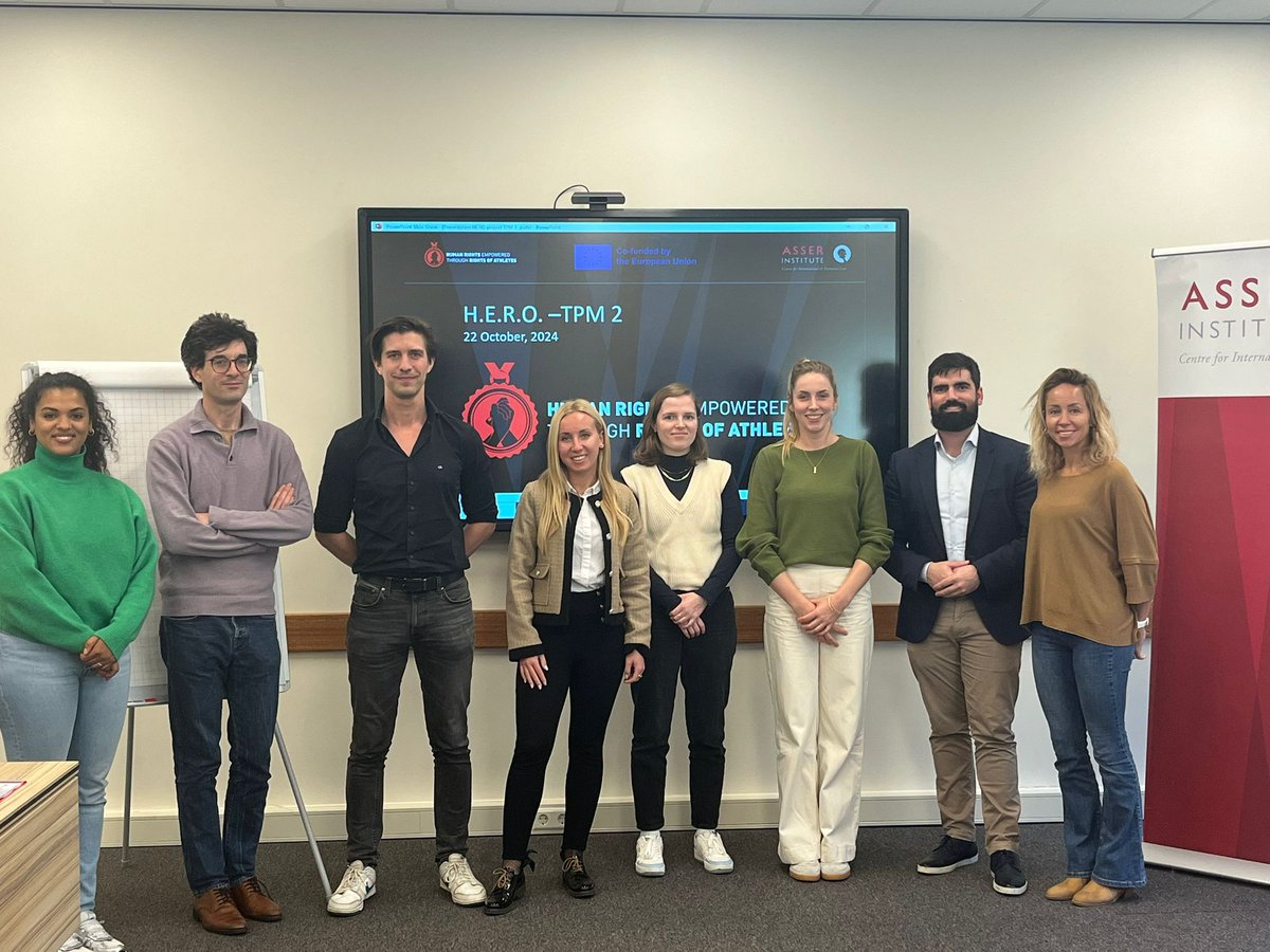 🌍✨ Sneak Peek: Our project meeting in The Hague 🇳🇱
We’re developing a study programme on athletes’ human rights, including:  
📚 Research overview  
🎓 An online course for sport institutions  
📖 A protocol for governing bodies to protect athletes’ rights.
#AthltesRight