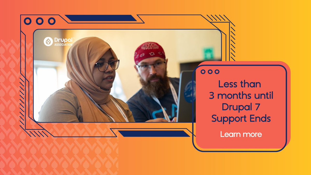 drupalassoc's tweet image. Drupal 7 security support ends in less than three months on 5 January 2025! 
Need help getting your #Drupal7 migration done? Find your migration partner now: drupal.org/about/drupal-7…
#Drupal #Drupalmigration #opensource #Drupal11 #drupal10