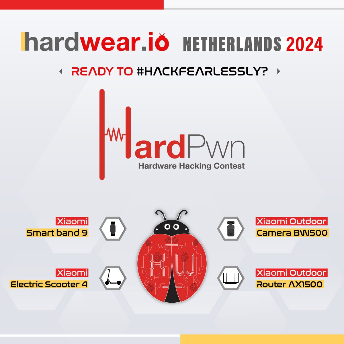 hardwear_io's tweet image. HardPwn #HackFearlessly | Join the Hardware Hacking Revolution

Test your skills and learn from the best. Together, let&apos;s make the world a little safer! 🤝💻

Know More: hardwear.io/netherlands-20…

#hardwarehacking #ethicalhacking #Xiaomi