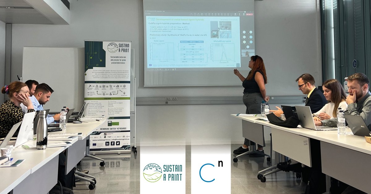 Creative Nano (@creativenanogr) on Twitter photo <a href="/CreativeNanoGR/">Creative Nano</a> participated in the 25M meeting of the <a href="/Sustain_a_print/">Sustain-a-Print</a> project in Barcelona, hosted by Universitat Politècnica de Catalunya · BarcelonaTech (UPC).
Cnano presented its latest developments on lignin-based hybrids, containing metals or carbon-based materials. <a href="/CreativeNanoGR/">Creative Nano</a> participated in the 25M meeting of the <a href="/Sustain_a_print/">Sustain-a-Print</a> project in Barcelona, hosted by Universitat Politècnica de Catalunya · BarcelonaTech (UPC).
Cnano presented its latest developments on lignin-based hybrids, containing metals or carbon-based materials.