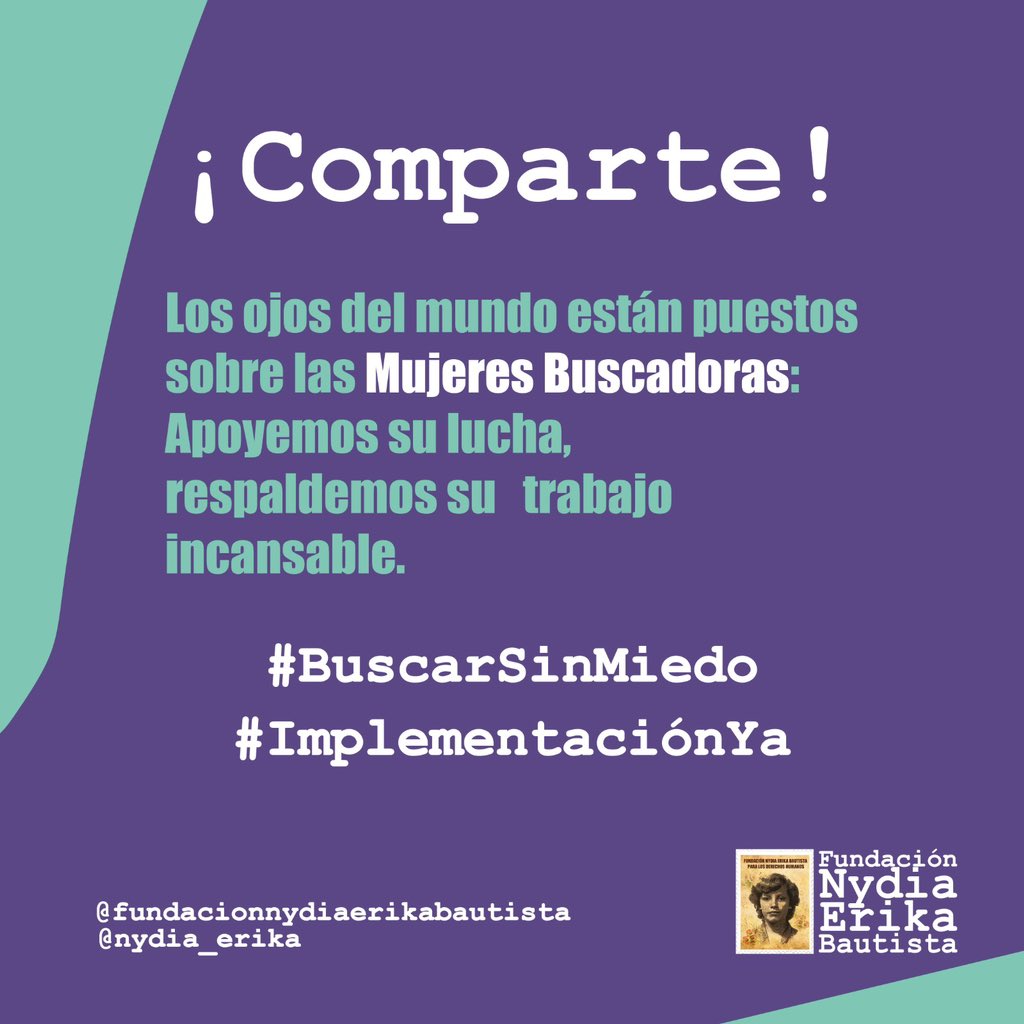 ¿Sabes porque el 23 de octubre se conmemora el día nacional de reconocimiento a las Mujeres Buscadoras de víctimas de Desaparición Forzada? parte fundamental de la #Ley2364 de 2024, exigimos #ImplementaciónYa #BuscarSinMiedo