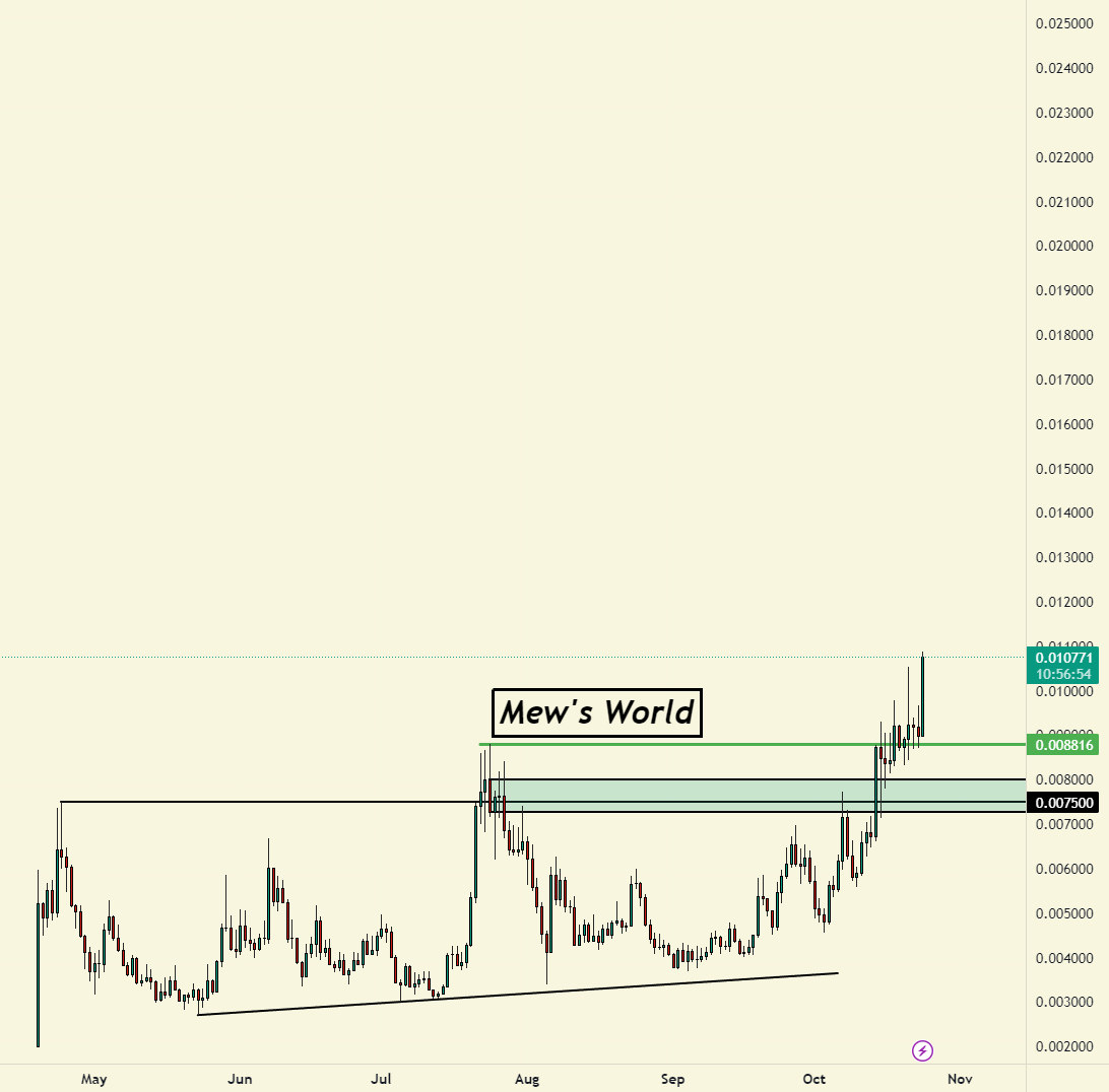 blknoiz06's tweet photo. $MEW ATH 🚀 https://t.co/XzOj3bjr92