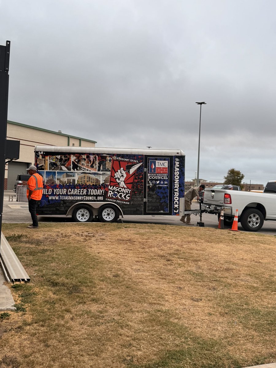 MrsONealDesigns's tweet photo. Coming to work this morning excited to check out Masonry Rocks w/ @MByrnzie19 construction class! It is wonderful to see @NISDHarlan CTE students learning hands-on skills for bright futures. @NISD_CTE #MasonryRocks #BuildingCareers https://t.co/e77T0MAL1O