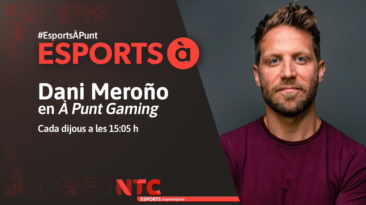Dani_Merono's tweet photo. 🎮Hui a #Apuntgaming a @apuntesports @apunt_media tindrem a @jfsanjulian coordinador amb #Encom de la part d'esports dels FIA MOTORSPORT GAMES @fiamgames
🏎Ens explicarà en què consistirà la part de videojocs d'aquest campionat que es celebra a València.
📻A les 15.30h https://t.co/iR45C4LVyA