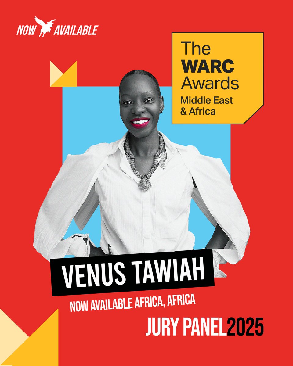 nowavailableaf's tweet photo. The #WARCAwards2025, in association with Lions, are back and will celebrate strategic brilliance and effective impact. 
We are delighted to announce Venus Tawiah, our Director of Business and Corporate Communications will serve on the jury for Middle East &amp; Africa.@WARCEditors https://t.co/vjoKVL9fTU