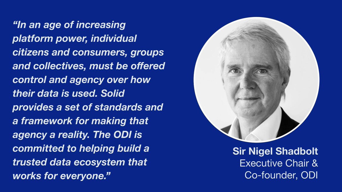 Open Data Institute (@odihq) on Twitter photo Bringing <a href="/project_solid/">The Solid Project</a> into our broader data stewardship activities will enable us to continue building a strong, ethical data infrastructure that can scale across industries and geographies, ensuring that data is used in ways that benefit everyone.
hubs.li/Q02TYWLw0 Bringing <a href="/project_solid/">The Solid Project</a> into our broader data stewardship activities will enable us to continue building a strong, ethical data infrastructure that can scale across industries and geographies, ensuring that data is used in ways that benefit everyone.
hubs.li/Q02TYWLw0