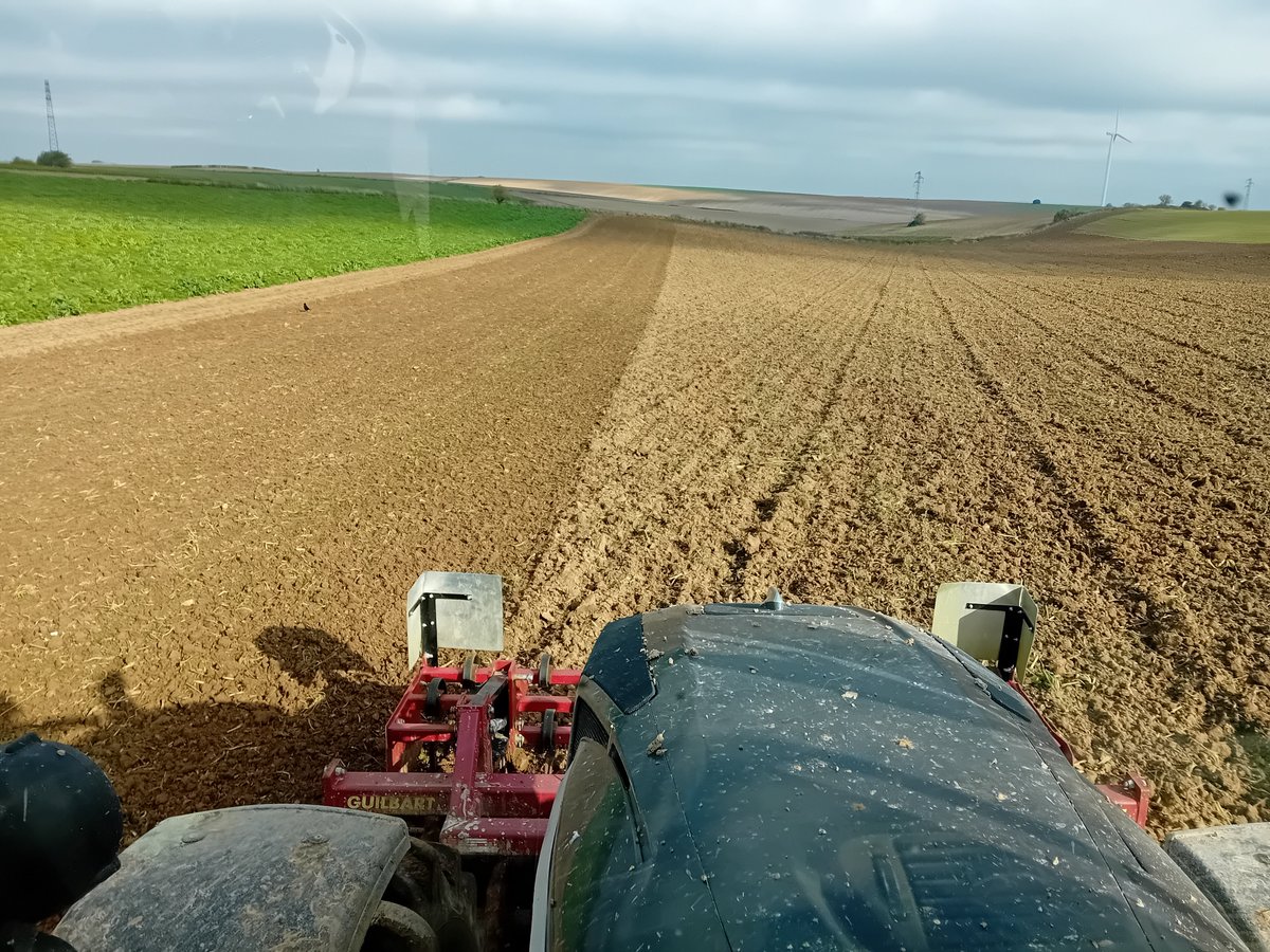 GuyotVincent02's tweet photo. @thomash02140 Pourquoi j'ai autant d'outils pour l'avant : réponse : pour choisir le meilleur et après betteraves : pas de débris végétaux, mais des grosses mottes à écraser donc Sprinter de #Guilbart.
Le boulot est déjà fait avant le #Carrierdrill @vaderstad 💪👌👍 https://t.co/eJJws5WC1m