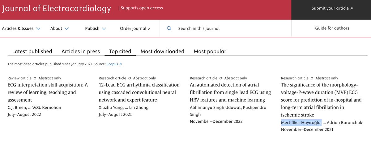 Mert İlker Hayıroğlu (@mertilkerh) on Twitter photo Our paper has become one of the most cited articles in the <a href="/JElectrocardiol/">Journal of Electrocardiology</a> over the past four years. This was made possible through international collaboration. I would like to thank everyone once again. <a href="/Tufannar2/">Tufan Çınar</a> <a href="/gokselcinier/">Göksel Çinier</a> @BryceDAlexander <a href="/sahhankilic/">Şahhan Kılıç</a> <a href="/adribaran/">Adrian Baranchuk MD FACC FRCPC FCCS FSIAC</a> Our paper has become one of the most cited articles in the <a href="/JElectrocardiol/">Journal of Electrocardiology</a> over the past four years. This was made possible through international collaboration. I would like to thank everyone once again. <a href="/Tufannar2/">Tufan Çınar</a> <a href="/gokselcinier/">Göksel Çinier</a> @BryceDAlexander <a href="/sahhankilic/">Şahhan Kılıç</a> <a href="/adribaran/">Adrian Baranchuk MD FACC FRCPC FCCS FSIAC</a>