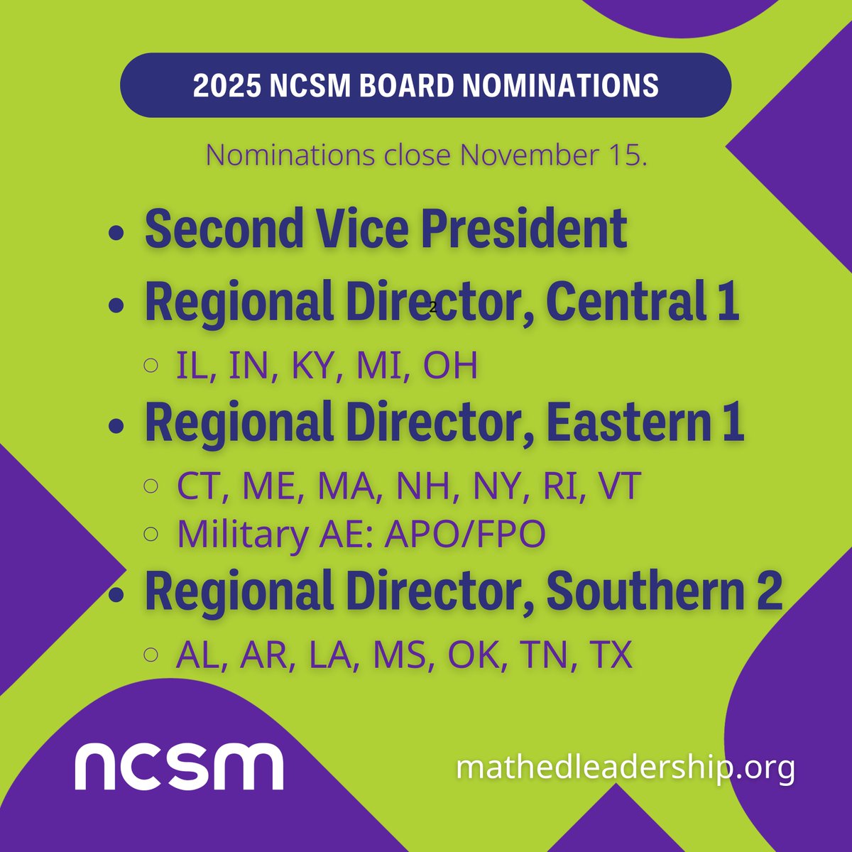 NCSM: Leadership in Mathematics Education tweet media