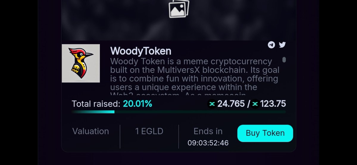 🚀 WOODY Token Update! 🚀

🔥 20% of the WOODY Token presale has already been sold! 🔥

A huge thank you to everyone who has joined so far. If you haven’t grabbed yours yet, there’s still time to jump in! 🌍

Hurry and secure your spot in this adventure! ⏳

Presale link: