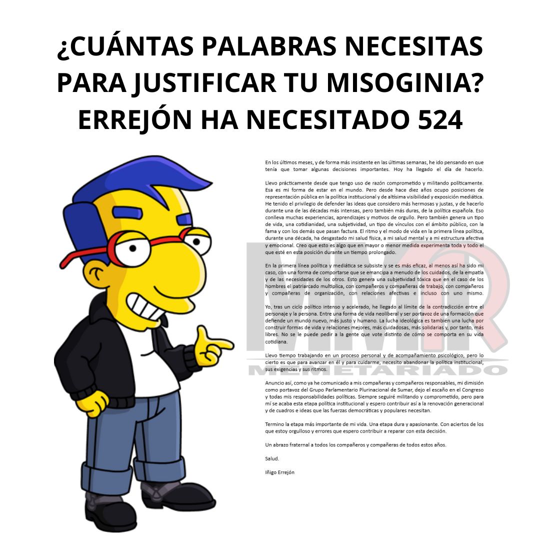 Pedante hasta el fin.