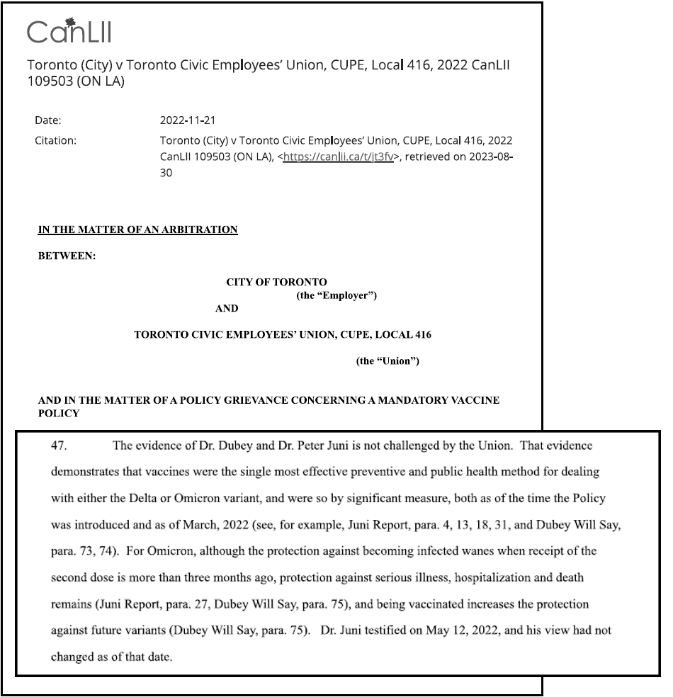 ReginaWatteel's tweet image. 👀COMING SOON: Fudging the Numbers with the Ontario COVID-19 Science Advisory Table

A Substack post dedicated to those harmed by vaccine mandates in the workplace.

A number of tribunals have ruled in favour of employers&apos; mandatory C19 vaccine policies, in large part because of…