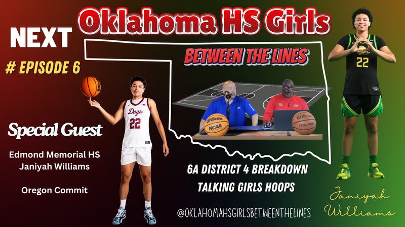 BETWEEN THE LINES Oklahoma HS Girls Basketball With Coach J Vick &amp; Tony ... youtu.be/zh-anuoenVE?si… via <a href="/YouTube/">YouTube</a> Special Guest is <a href="/EMHSGirlsBB/">Edmond Memorial Girls Basketball</a> &amp; <a href="/OregonWBB/">Oregon Women’s Basketball</a> commit <a href="/janiyahwill_9/">Janiyah Williams</a>