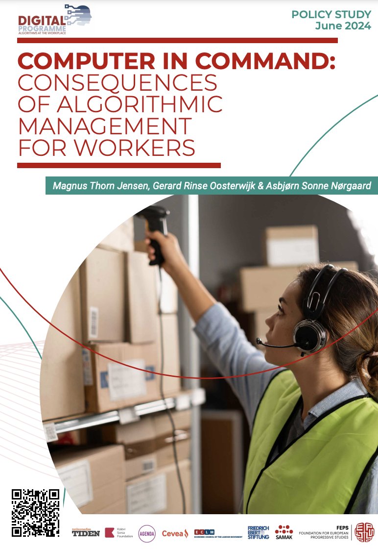 FEPS (@feps_europe) on Twitter photo ℹ️"Computer in command" and "Algorithmic Management in the workplace" are part of "Digital Programme: Algorithms in the workplace"
W/ @Cevea, <a href="/tAEnketank/">Arbejderbevægelsens Erhvervsråd (AE)</a>, <a href="/FES_Nordics/">Friedrich-Ebert-Stiftung Nordic Countries</a>, <a href="/SorsaFoundation/">Kalevi Sorsa -säätiö</a>, <a href="/tstiden/">Tankesmedjan Tiden</a>, <a href="/tankesmien/">Tankesmien Agenda</a>, Samak, & the support of Nordic Trade Unions.
Join the conversation! ℹ️"Computer in command" and "Algorithmic Management in the workplace" are part of "Digital Programme: Algorithms in the workplace"
W/ @Cevea, <a href="/tAEnketank/">Arbejderbevægelsens Erhvervsråd (AE)</a>, <a href="/FES_Nordics/">Friedrich-Ebert-Stiftung Nordic Countries</a>, <a href="/SorsaFoundation/">Kalevi Sorsa -säätiö</a>, <a href="/tstiden/">Tankesmedjan Tiden</a>, <a href="/tankesmien/">Tankesmien Agenda</a>, Samak, & the support of Nordic Trade Unions.
Join the conversation!