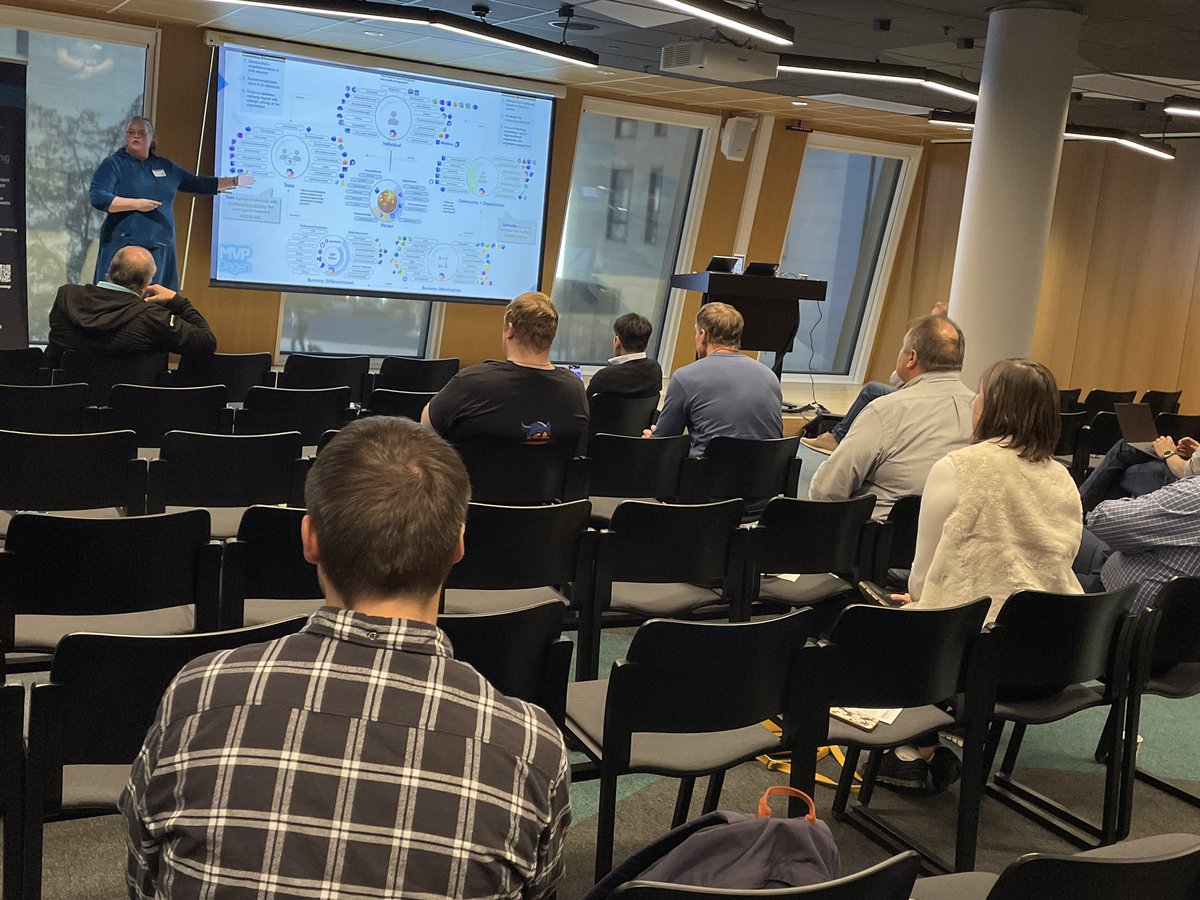 Communities in #Microsoft365 and #VivaEngage thoughts shared by <a href="/MeretheStave/">Merethe Stave #NOM365C #MVPBuzz #VivaExplorer☮️💗</a> at #mvpdagen <a href="/MicrosoftNorge/">Microsoft Norge</a> #TeamCloudWay