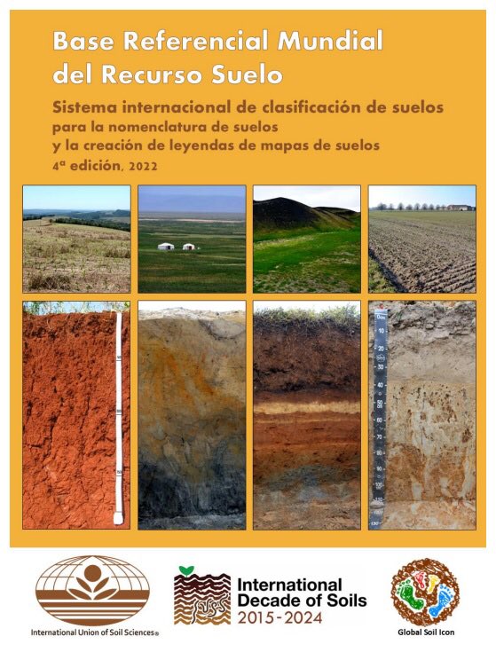 The Spanish version of the WRB 2022 manual is now available. Download it here:
La versión en español del manual de la WRB 2022 ya está disponible. Descárgalo aquí: 
wrb.isric.org/files/WRB_four…