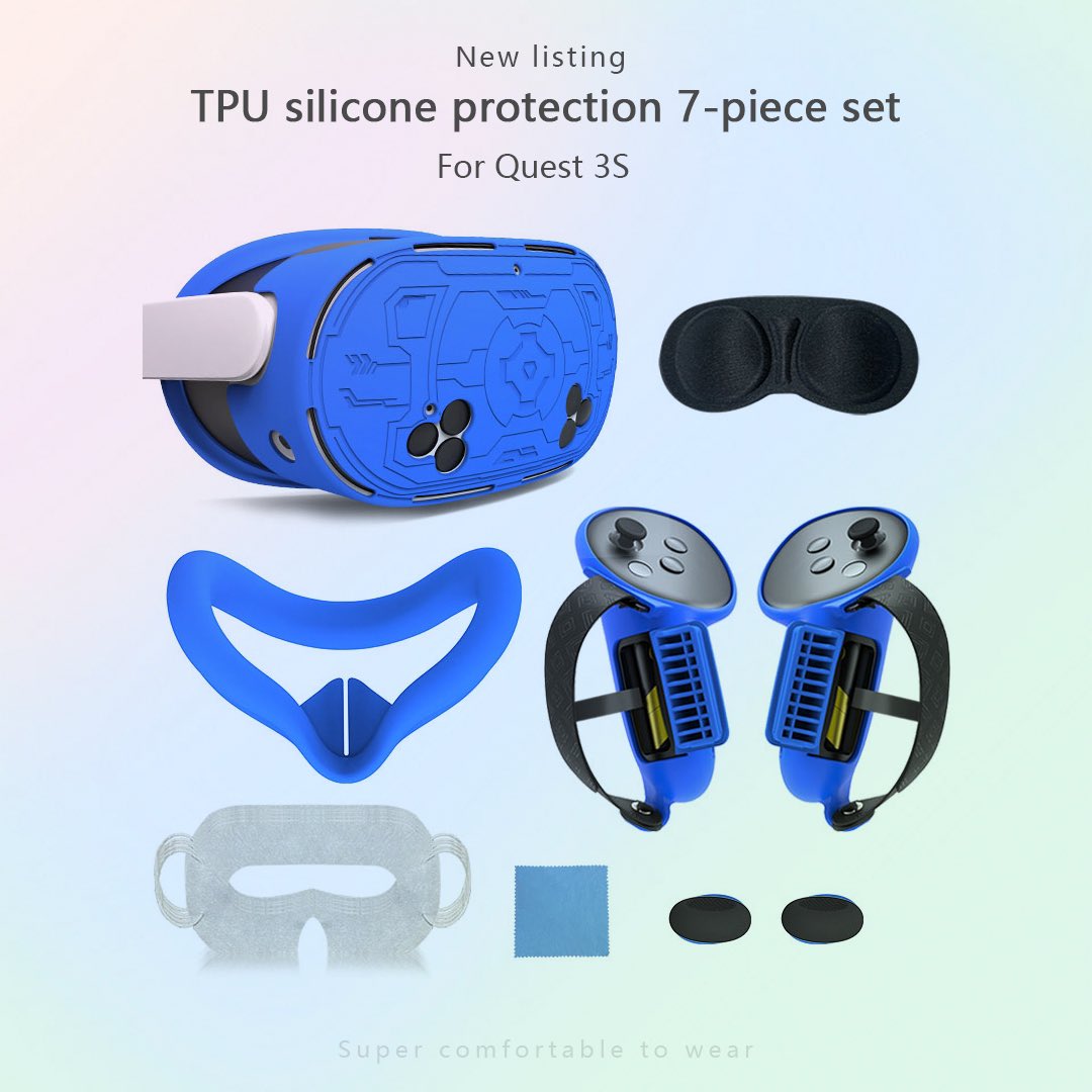 🔥🔥New upgrade, #Quest3S

TPU 7-Piece VR Silicone Protective Case #MetaQuest3S

🛡 Full Protection: Includes 7 pieces to protect your Meta Quest 3S from scratches, drops, and dust .

#MlemonVR #Quest3S #Game #Meta #VR #ProtectivecaseforQuest3S