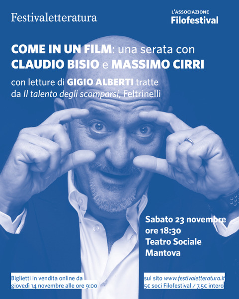Claudio Bisio torna a Mantova, per raccontarsi al pubblico nella ormai consueta festa di tesseramento di fine anno. Sul palco del Teatro Sociale incontrerà <a href="/MassimoCirri/">Massimo Cirri</a>, accompagnato dalle le letture di Gigio Alberti tratte.
<a href="/feltrinellied/">Feltrinelli Editore</a>