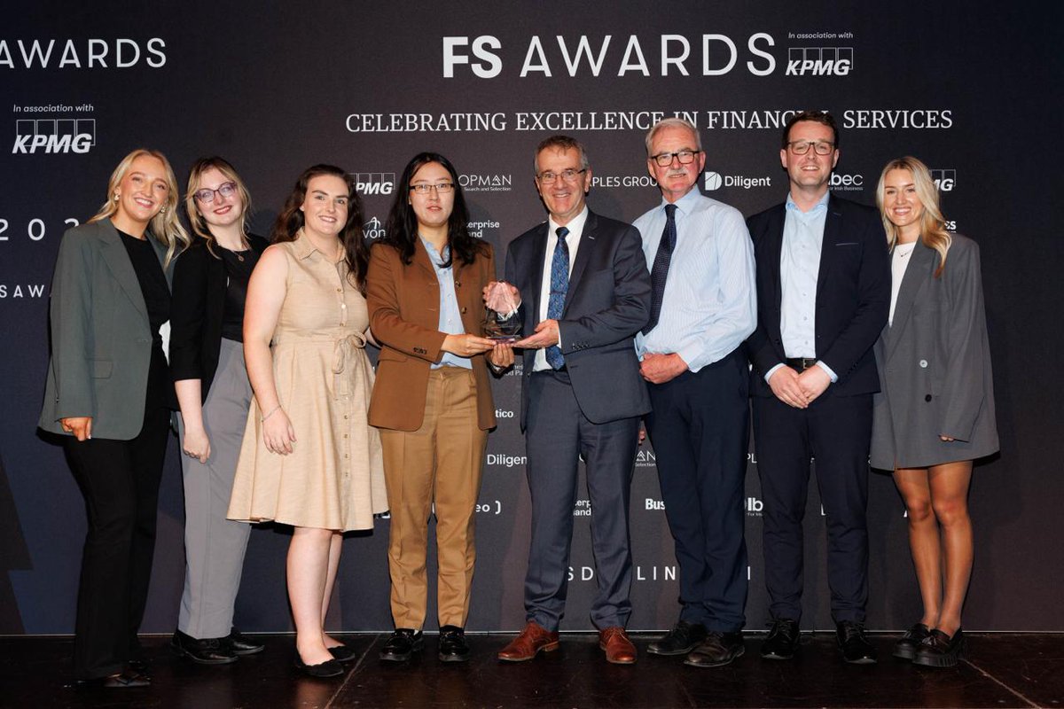FS Awards (@fsdublin_) on Twitter photo Congratulations to <a href="/CalQRisk/">CalQRisk</a> , winner of the Compliance & Reg Tech Award at the #FSAwards24! 
The team accept the award on stage for their innovation in regulatory technology.
Award sponsored by <a href="/SmurfitSchool/">UCD Smurfit School</a> and presented onstage by Siqi Liu, Assistant Professor of Finance. Congratulations to <a href="/CalQRisk/">CalQRisk</a> , winner of the Compliance & Reg Tech Award at the #FSAwards24! 
The team accept the award on stage for their innovation in regulatory technology.
Award sponsored by <a href="/SmurfitSchool/">UCD Smurfit School</a> and presented onstage by Siqi Liu, Assistant Professor of Finance.