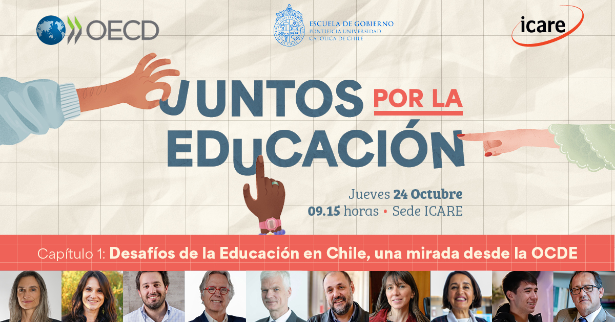 🔴 EN VIVO | ¡Ya comenzó el Congreso de Educación 2024! Únete al streaming del primer capítulo de este encuentro, "Desafíos de la educación en Chile, una mirada desde la <a href="/OECD/">OECD ➡️ Better Policies for Better Lives</a>", organizado por ICARE, <a href="/GobiernoUC/">Escuela de Gobierno UC</a> y <a href="/ChileOECD/">Chile OECD</a>.

👉 icare.cl

#ICARE