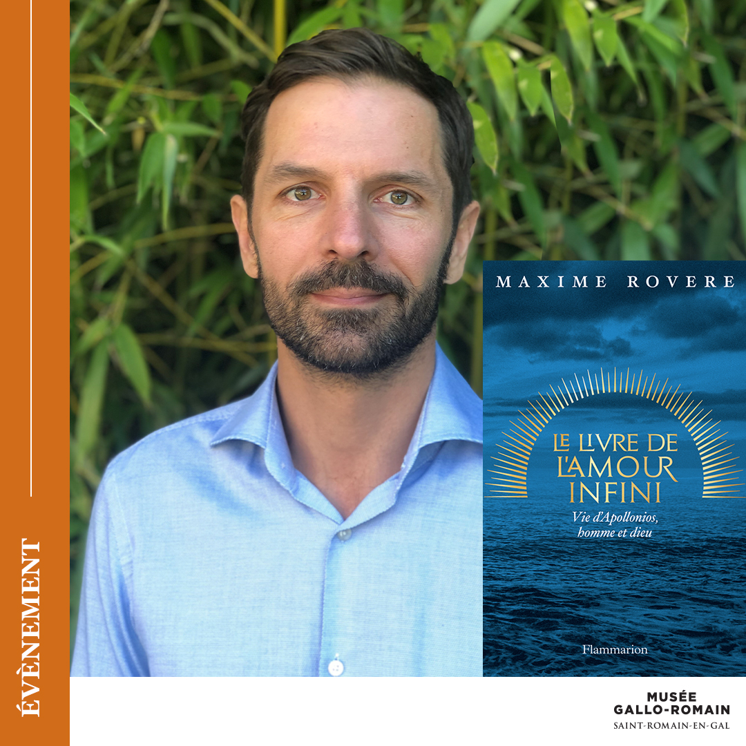 📅 Jeudi 14 novembre, rejoignez-nous pour une Nocturne Littéraire exceptionnelle avec le philosophe Maxime Rovere qui présentera son dernier livre "Le livre de l’amour infini : Vie d’Apollonios, homme et dieu"  de 18h à 20h. Entrée gratuite.
➡️Plus d'info musee-site.rhone.fr/nocturne-litte…