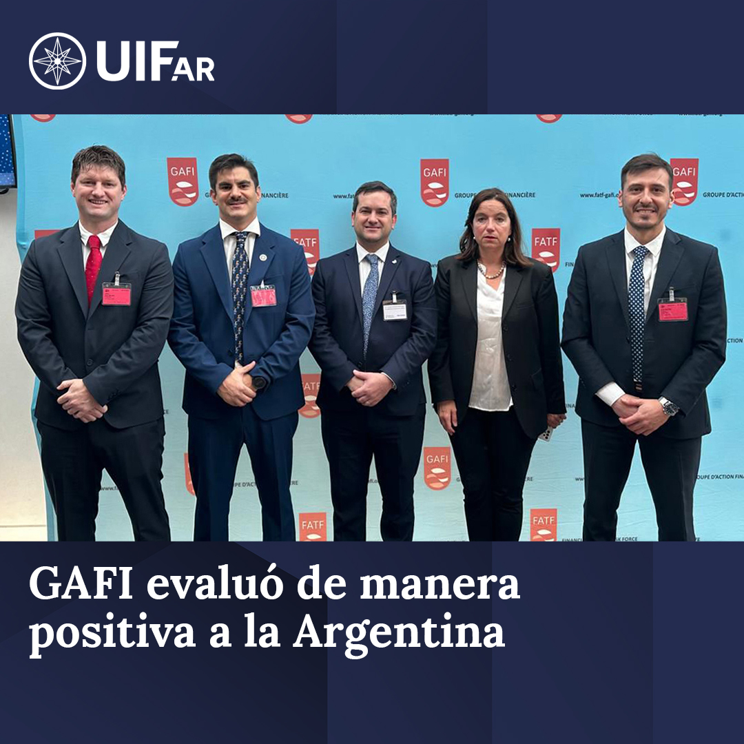 🇦🇷ARGENTINA SUPERÓ LA EVALUACIÓN MUTUA DEL GAFI
Tras los esfuerzos de los últimos meses, el GAFI concluyó que nuestro país cumple en lo sustancial con sus estándares y se evitó el ingreso a la lista gris.

🔗📲 Noticia completa:shorturl.at/xEOGO