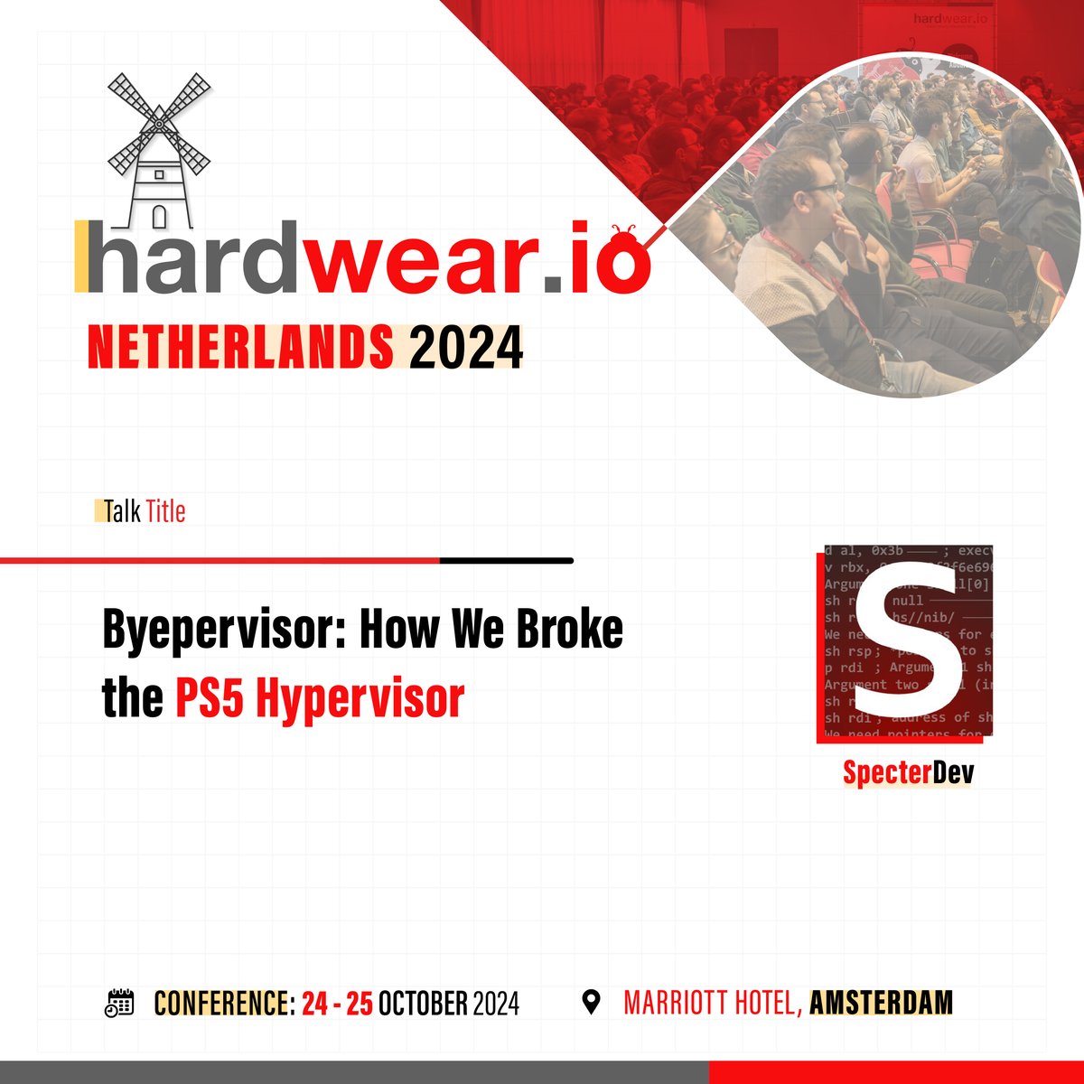 hardwear_io's tweet image. 🔓 Breaking Down Hypervisor Barriers! 🤯

@SpecterDev at #hw_ioNL2024 revealing techniques to bypass eXecute Only Memory (XOM) protection and the implications of two undisclosed vulnerabilities in firmware up to version 2.50

👉 hardwear.io/netherlands-20…

#ps5 #hypervisor #security