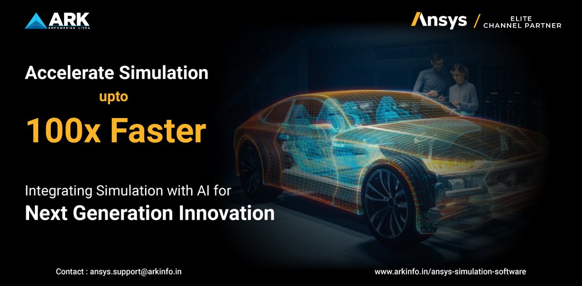 arkinfosolution's tweet image. AI Meets Simulation: Revolutionizing Innovation! By combining the advanced capabilities of AI with Ansys' world-class simulation tools.
Know More Visit >> arkinfo.in/ansys-simulati…
#AI #AnsysSimulation #AIinSimulation #Manufacturing #design #Ansys #Industry40 #Analytics #futurism