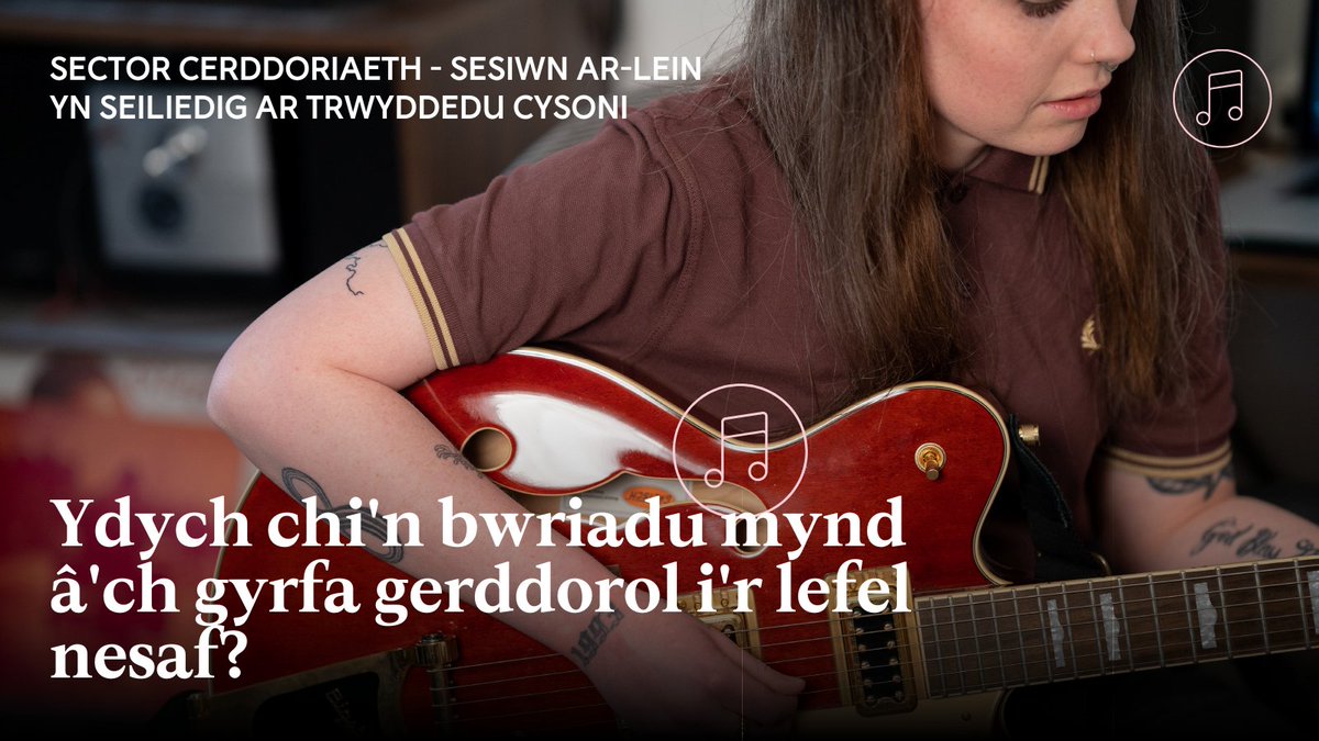 Cymru Greadigol (@cymrugreadigol) on Twitter photo 📢Sector Cerddoriaeth - Sgwrs ar-lein yn seiliedig ar Trwyddedu Cysoni!
Dysgwch y ffyrdd gorau i chi elwa trwy gael eich cerddoriaeth ei defnyddio mewn ffilm, teledu neu gemau fideo.
12 Tachwedd 6-7pm.
Anfonwch RSVP erbyn 30 Hydref i cymrugreadigol@llyw.cymru 📢Sector Cerddoriaeth - Sgwrs ar-lein yn seiliedig ar Trwyddedu Cysoni!
Dysgwch y ffyrdd gorau i chi elwa trwy gael eich cerddoriaeth ei defnyddio mewn ffilm, teledu neu gemau fideo.
12 Tachwedd 6-7pm.
Anfonwch RSVP erbyn 30 Hydref i cymrugreadigol@llyw.cymru