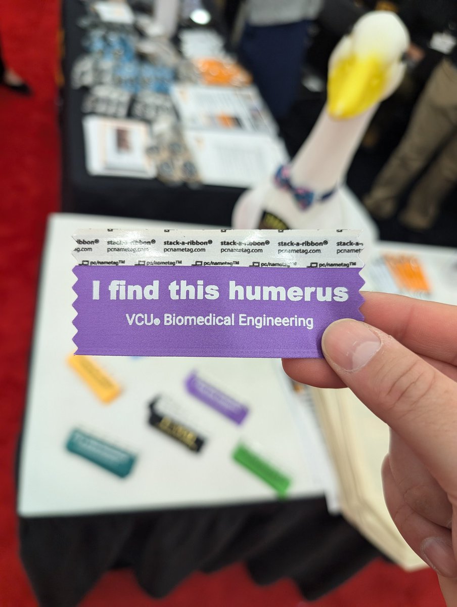 VCU Engineering (@vcuengr) on Twitter photo @Eggbertlloyd from <a href="/VCU_BME/">VCU Biomedical Engineering</a> out here giving away humerus flair for your badge. Come by booth 1132 to get yours! 🪿 #BMES2024 #VCUatBMES @Eggbertlloyd from <a href="/VCU_BME/">VCU Biomedical Engineering</a> out here giving away humerus flair for your badge. Come by booth 1132 to get yours! 🪿 #BMES2024 #VCUatBMES