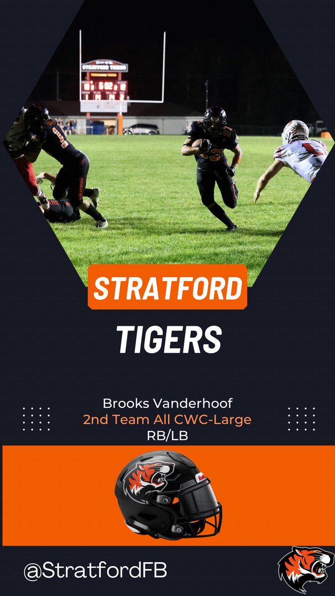 StratfordFB's tweet image. Congrats to our 2nd team All CWC Large football athletes!

Drew Gage - OL
Brooks Vanderhoof - RB/LB

#ChasingX
#ReadyTo3Peat
#iagdtbat
#wisfb