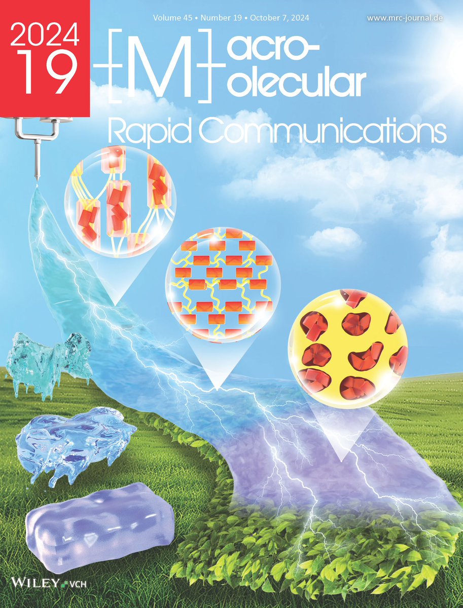 muller_group's tweet image. We are on the front cover with the collaboration with Qi Zhong Team about #Microstructure evolution of reactive #polyurethane films during in situ #polyaddition and film-formation processes; Macromol. Rapid Com.45, 2400284 (2024)