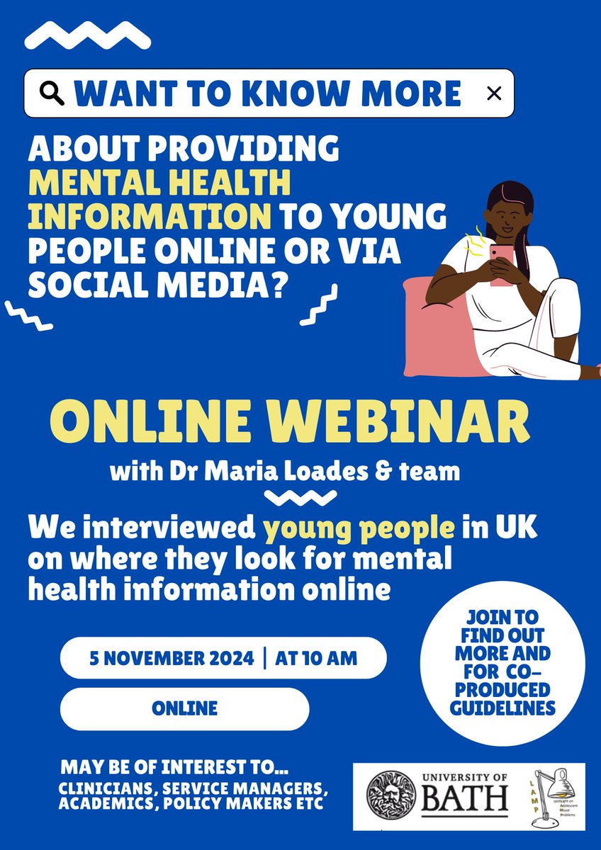 LAMPresearchUK's tweet image. Less than 2 weeks to go! Have you signed up yet?
All those who sign up will be sent a link to a recording of the event afterwards - so even if the time doesn’t work for you, let us know you are interested by signing up: tinyurl.com/2s3as5ux
@MariaLoades @n_higsonsweeney