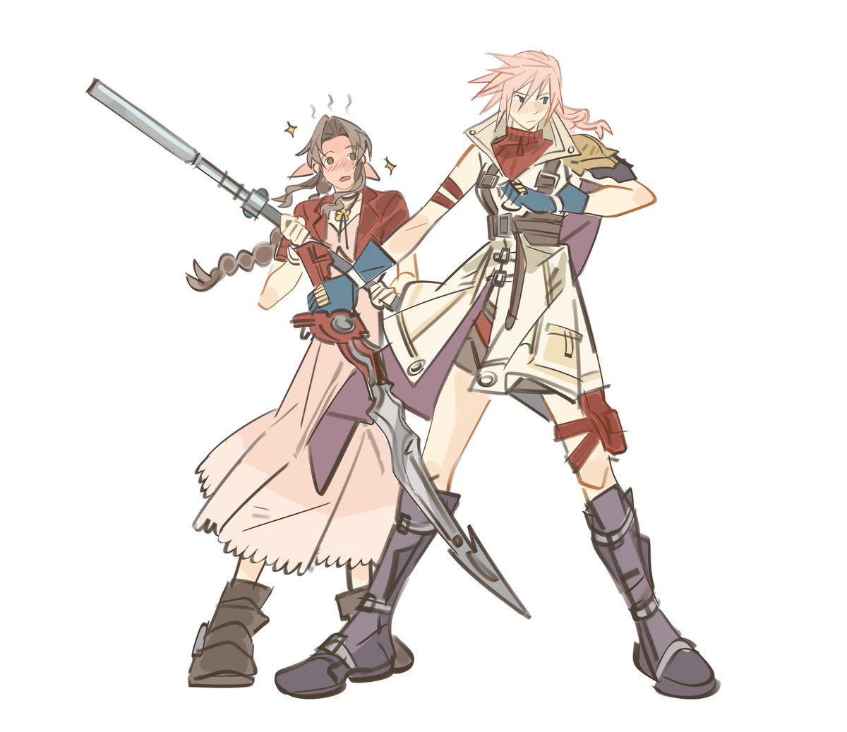 lightning &amp; Aerith requested by <a href="/AkiraXion/">Xion_Joker_</a>