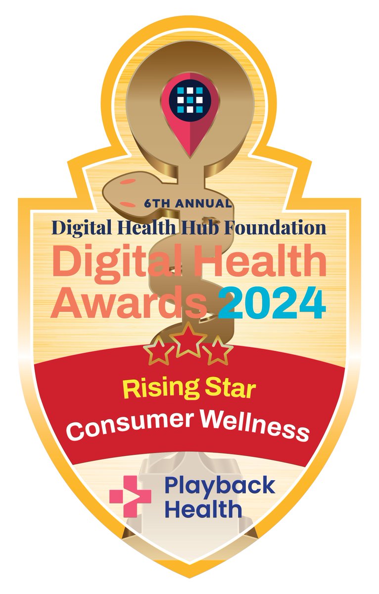 Playback Health (@playbackhealth) on Twitter photo We did it! We're proud to share that we’ve won the Digital Healthy award at the 2024 <a href="/DigiHlthHubFdn/">Digital Health Hub Foundation</a> Awards in the Rising Star—Consumer Wellness category.
Thanks to the judges for their time and effort and to the Digital Health Awards for highlighting healthcare innovations. We did it! We're proud to share that we’ve won the Digital Healthy award at the 2024 <a href="/DigiHlthHubFdn/">Digital Health Hub Foundation</a> Awards in the Rising Star—Consumer Wellness category.
Thanks to the judges for their time and effort and to the Digital Health Awards for highlighting healthcare innovations.