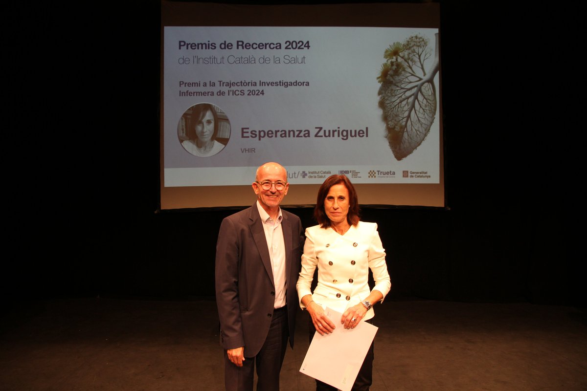 ICS. Generalitat (@icscat) on Twitter photo 🔬 El Premi a la Trajectòria Investigadora Infermera d’enguany reconeix <a href="/Espezuriguel/">Esperanza Zuriguel</a> (<a href="/VHIR_/">Vall d'Hebron Institut de Recerca</a>), per la seva trajectòria investigadora excel·lent en el desenvolupament professional de les infermeres i la millora de les cures. 🔬 El Premi a la Trajectòria Investigadora Infermera d’enguany reconeix <a href="/Espezuriguel/">Esperanza Zuriguel</a> (<a href="/VHIR_/">Vall d'Hebron Institut de Recerca</a>), per la seva trajectòria investigadora excel·lent en el desenvolupament professional de les infermeres i la millora de les cures.